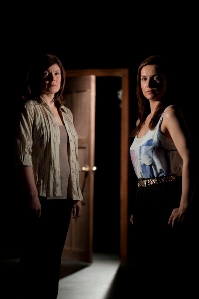 Sarah Sharkey (left) and Kate Ryan take the stage in Communion