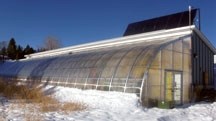 The Invermere solar-powered greenhouse as it appeared this week in Invermere B.C. The Solar Energy Society of Alberta held a talk this Wednesday about this greenhouse