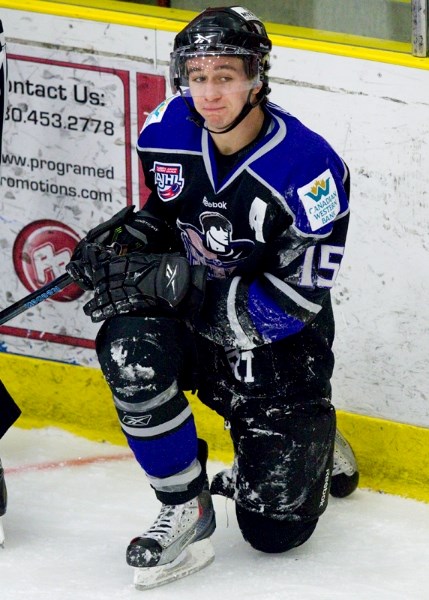 Spencer Pommells is one of four St. Albert Steel players in their last year of junior hockey. The 20-year-old centre finished third in team scoring with 59 points and led the 