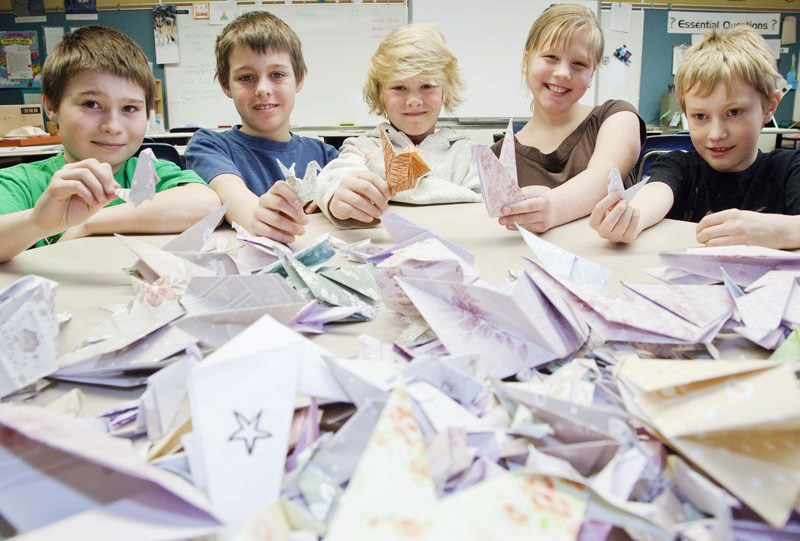 Wild Rose students (L-R) Hunter Schymizek