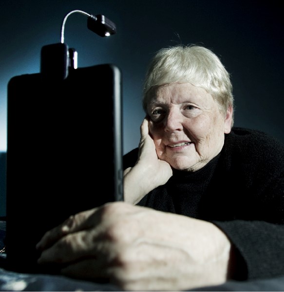 St. Albert resident Gayle Jones enjoys her Kobo e-reader that she takes with her on vacations. An avid reader of two to three books a week