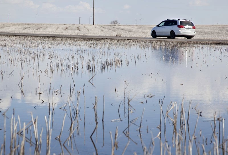 Rapid snow melt has caused some flooding on rural roads in Sturgeon