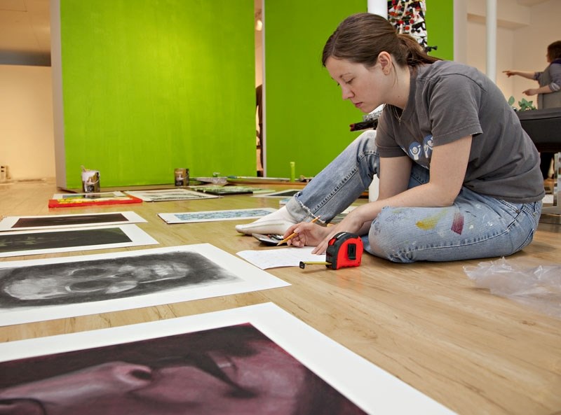 Jessica Thiessen plans out the spacing