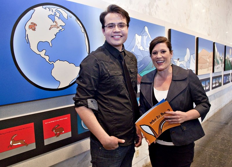 Edmonton artist Jason Carter and writer Bridget Ryan premiered their new collaborative children&#8217;s book entitled Who is Boo: The Terrific Tales of One Trickster Rabbit
