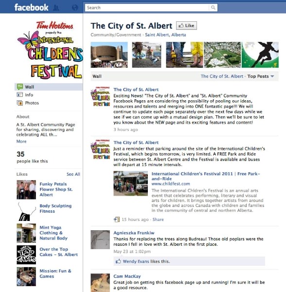 The launch of a new City of St. Albert Facebook page by a local resident has created some confusion and a few fans online.