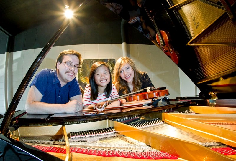 (L-R) St. Albert Rotary Music festival winners Spencer Kryzanowski (piano)