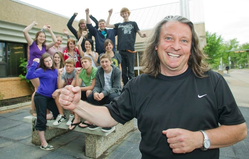 Sir George Simpson principal Pierre Rousseau and his Grade 9 leadership class are getting in a celebratory mood to mark the school&#8217;s 50th anniversary next Tuesday.