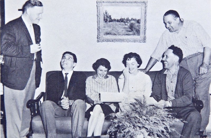 The original staff of the St. Albert Gazette (L-R) photographer Rod McPhatter