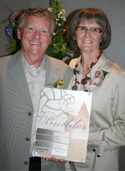 Dave and Doreen Ross of St. Albert were inducted into the Alberta Volleyball Hall of Fame on June 25 in the builders&#8217; category. The pair has been involved in volleyball 