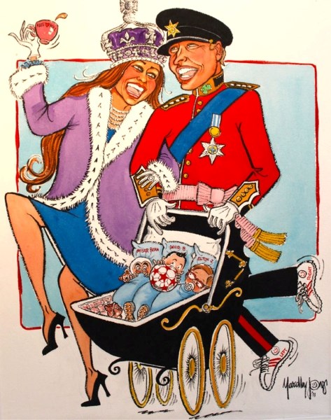 William and Kate by Edmonton cartoonist Yardley Jones