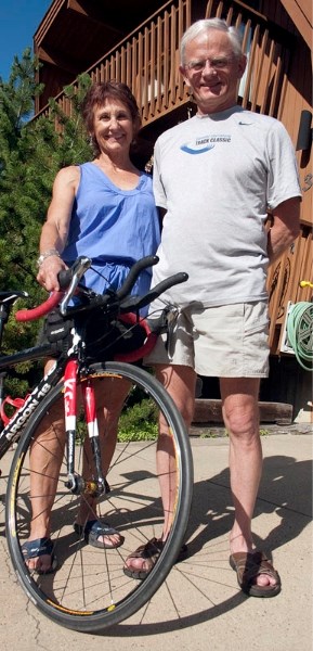 Catherine (left) and Richard Roberts are just two of the many St. Albertans who will be taking part in the Edmonton Triathlon Festival this weekend along the North
