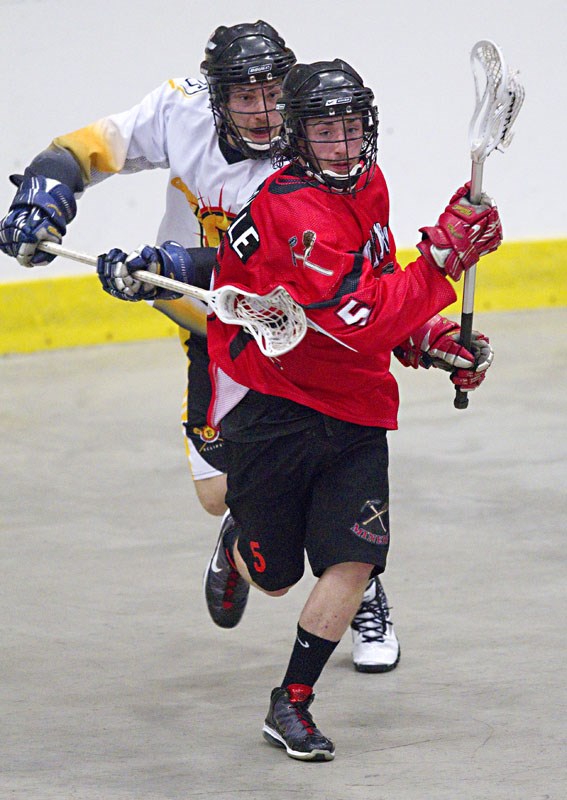 Dayna Douville and his St. Albert Junior A Miners lacrosse team squared off against the visiting Junior A Edmonton Eclipse at Performance Arena on Wednesday evening as the