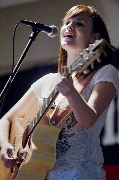 Local musician Leah Durelle hit the stage at the St. Albert Community Hall with Tyler Dianocky of Tupelo Honey fame on Thursday as the duo opened for Calgary country singer