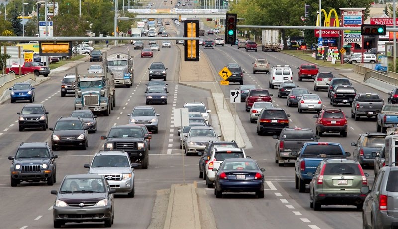 Like all the main intersections along St. Albert Trail