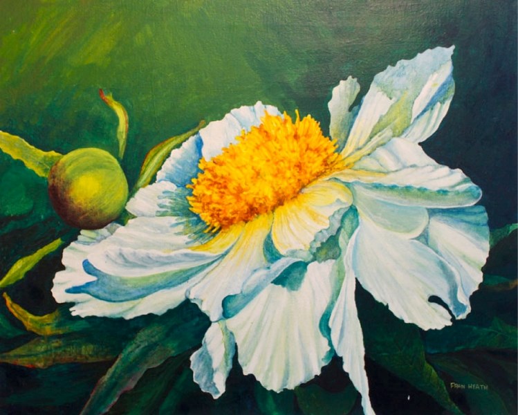 The trio of painters in the Heath family have produced numerous works &#8211; including this one by mom Fran &#8211; that have graced the walls of the Art Beat Gallery on St. 