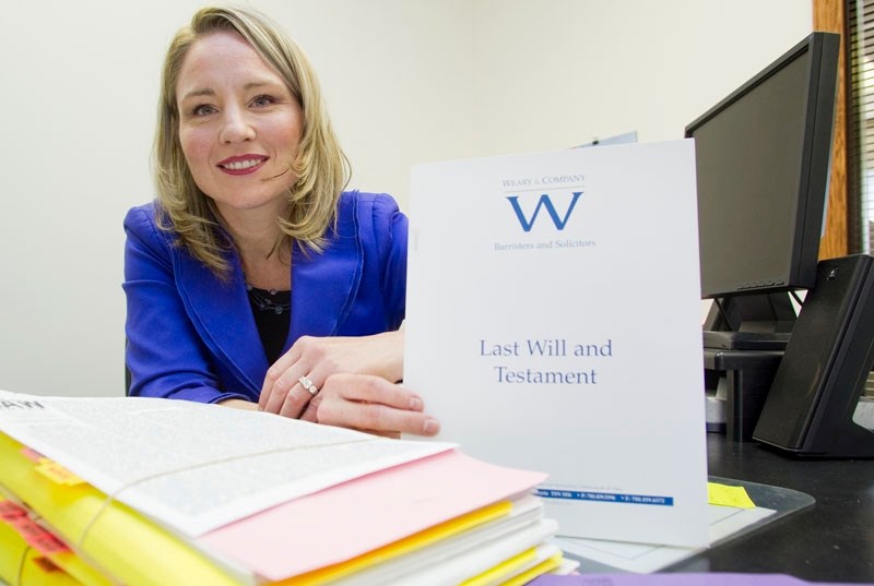 St. Albert lawyer Stacy Maurier will be volunteering her time to work on people&#8217;s wills in exchange for a $100 donation to the St. Albert Food Bank. The initiative is