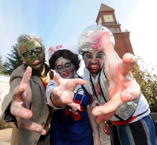 The annual Zombie Walk trudges through downtown St. Albert on Friday