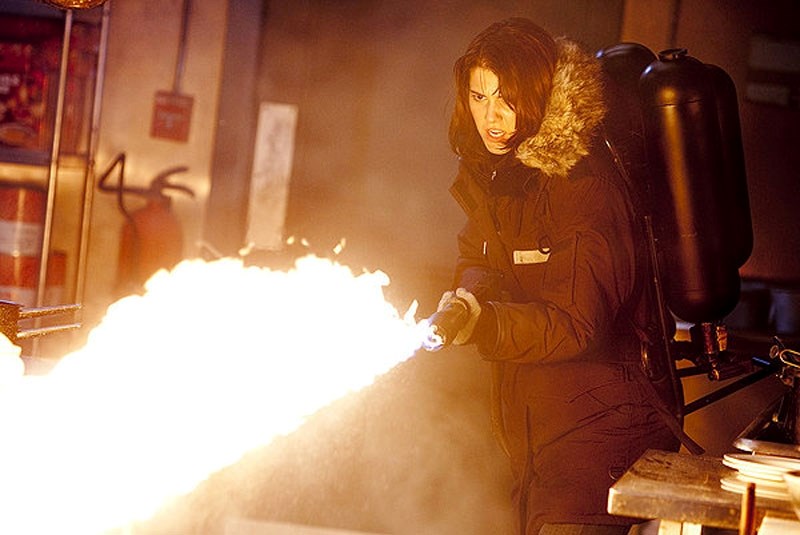 Flamethrowers get a good workout in The Thing.