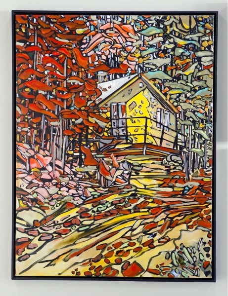 This painting by Tom Steele is on display to the public at the Art Gallery of St. Albert as part of the annual Guilded show.