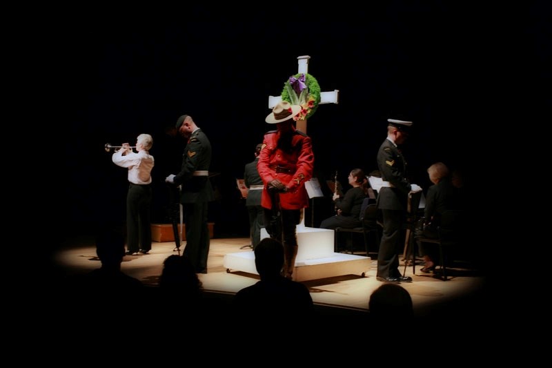 St. Albert&#8217;s Jean Runyon (far left) will play Reveille at the Cosmopolitan Music Society&#8217;s upcoming Lest We Forget concert on Sunday