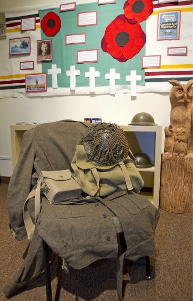 The MusĂ©e Heritage Museum has an interactive display of war memorabilia in commemoration of Remembrance Day.