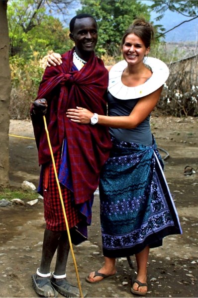 During her visit to a remote village