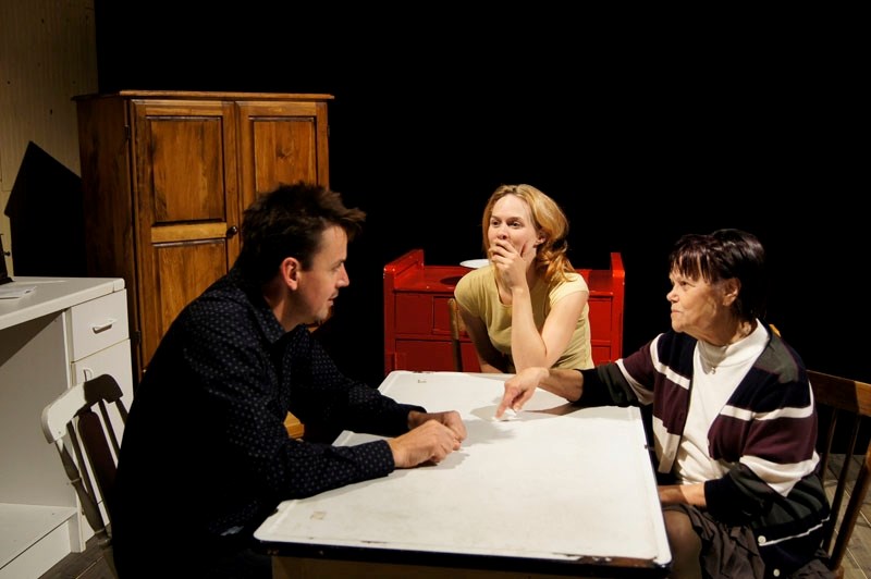 (L to R): Artistic director Daniel Cournoyer speaks with Kristi Hansen