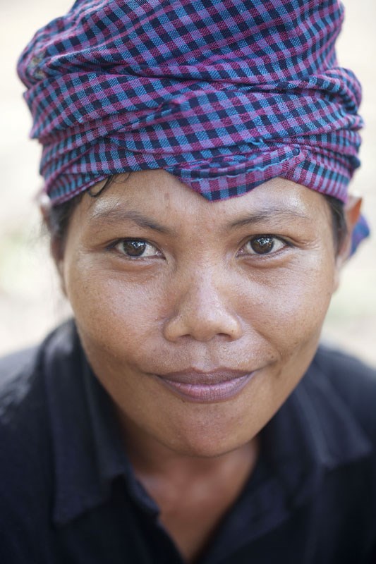 A Khmer woman near Siem Reap.