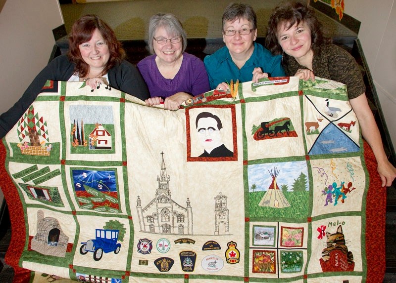 Organizers of the quilting commitee (left to right): Lois Rusk