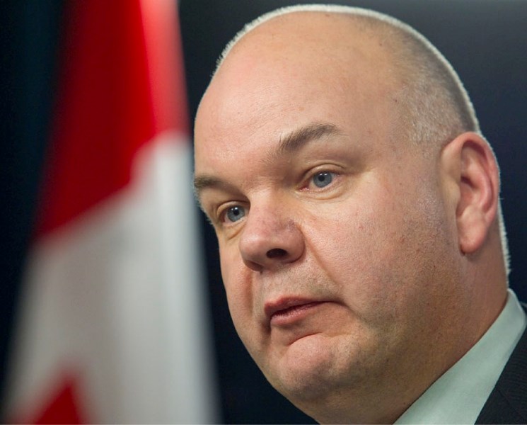 Health Minister Fred Horne talks to media at the Albert legislature Monday afternoon after introducing new legislation that will allow the Health Quality Council of Alberta