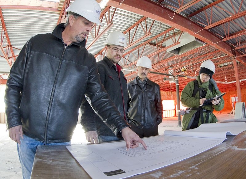 Left to right: Project manager Rick Moser