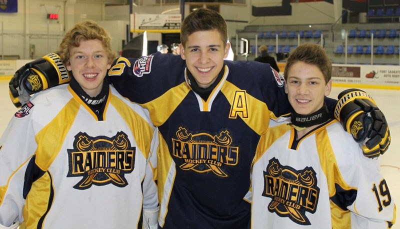 Three St. Albert boys put their hockey skills to use in a video shoot for the Paul Brandt song I Was There. Tyler Mrkonjic