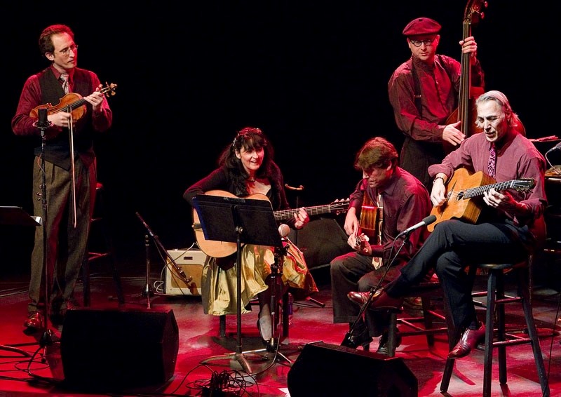 The Hot Club of San Francisco entertained a full house at the Arden Theatre Saturday with a show entitled Cool Yule