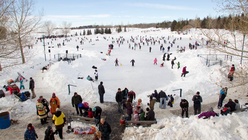 Hundreds flocked to Lacombe Lake Park during the Rendezvous 2011 Snow Festival on Feb. 21 â€” Family Day.