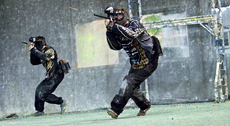 ADVANCING – Left to right: Zach and Zane Yachimec train at Paintball Action Games in Edmonton. The St. Albert brothers belong to the Edmonton Impact