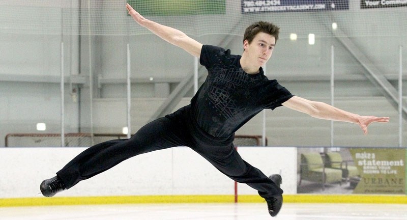 AIRBORNE TO NATIONALS &#8211; Chris Mostert of St. Albert will be competing at the Canadian figure skating championships in junior men and with Taylor LeClaire in novice