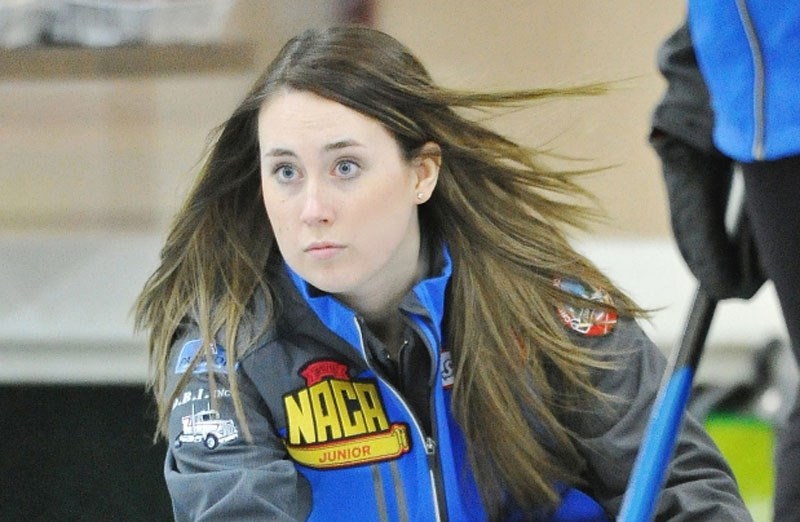 PROVINCIAL CHAMP &#8211; Karynn Flory of St. Albert skipped her Crestwood rink to victory in Sunday&#8217;s final at the Alberta junior women&#8217;s championship at the