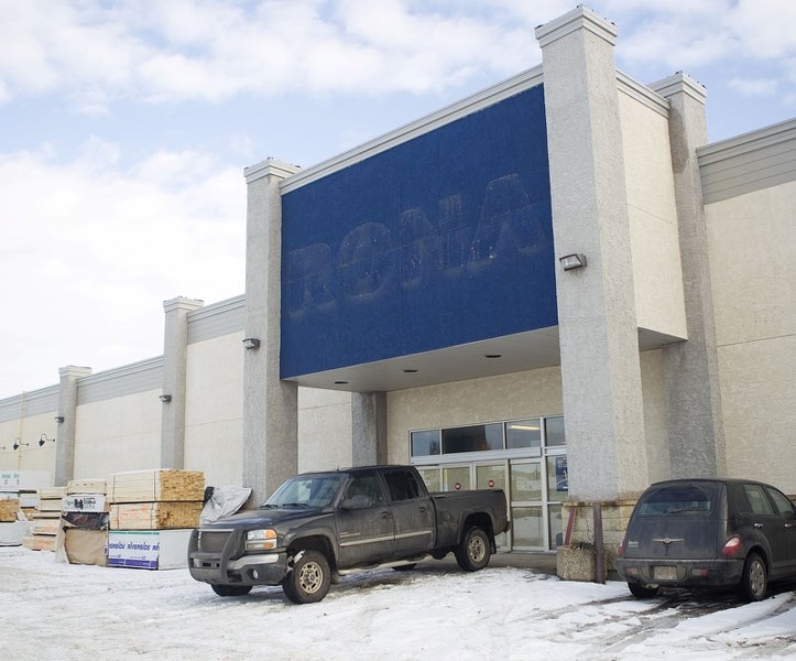 FOR SALE – The former Rona building on Inglewood Drive is for sale after being cleared of its contents. Rona is now located at the rebranded Totem Building Supplies store at