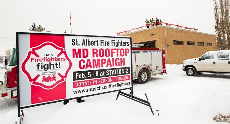 INTREPID CAMPERS – Local firefighters are preparing for their annual three-day campout on the roof of Fire Hall No. 2. The event raises money for Muscular Dystrophy Canada.