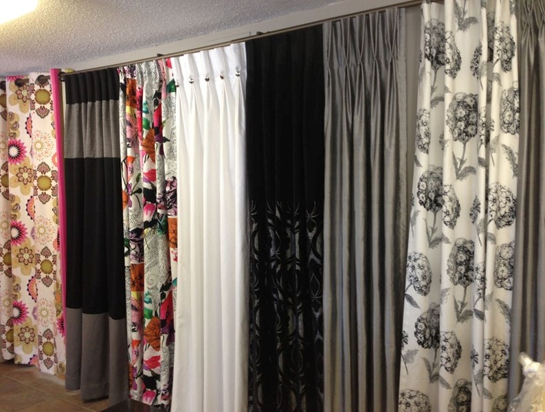 TRENDY – The trend in draperies is toward wild prints