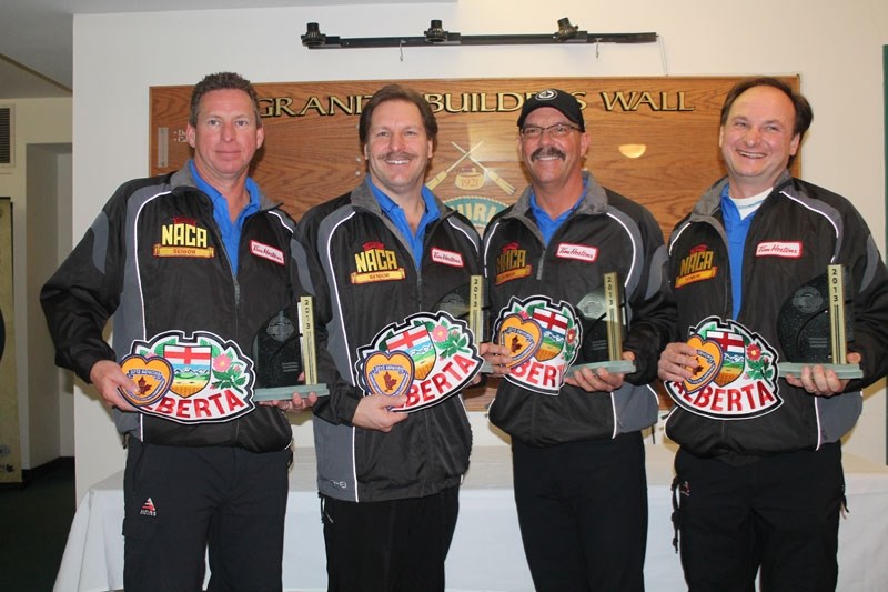 PROVINCIAL CHAMPIONS &#8211; The Wade White rink of the St. Albert Curling Club whipped Brad Hannah 9-2 in eight ends in Sunday&#8217;s final to finish 7-1 at the senior