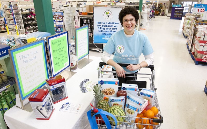IN-STORE HELP – Dietitian Debra McLennan has appeared at Superstore events to help customers decipher labels and gather tips on healthy eating.