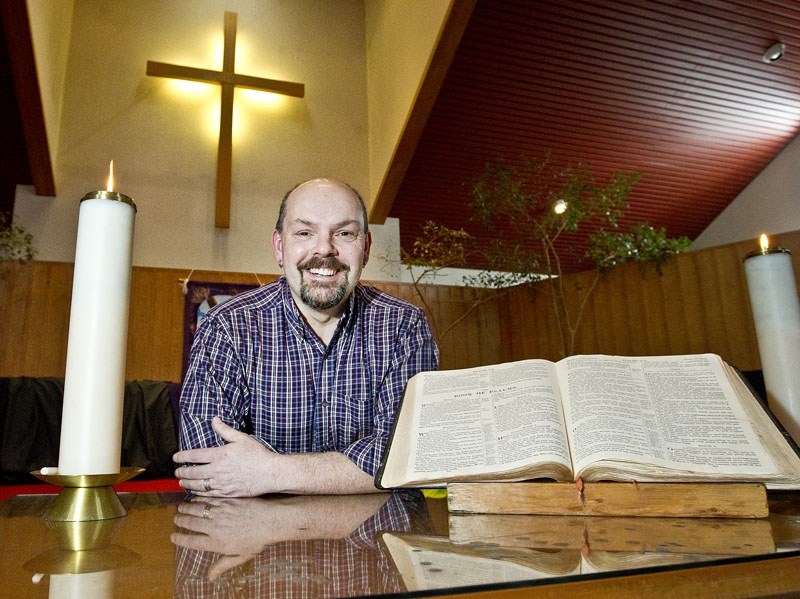 ON SIDE WITH THE LORD – Rev. James Ravenscroft of the St. Albert United Church is an openely gay minister