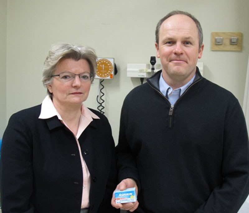 NEW FINDINGS – University of Alberta researchers Olga Szafran and Michael Kolber have found that taking Aspirin daily doesn&#8217;t necessarily prevent death from heart