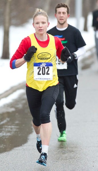 DEFENDING CHAMPION &#8211; Last year Shannon Maisano made history as the first St. Albert runner crowned the fastest female in the St. Albert 10-Mile Road Race. This year the 