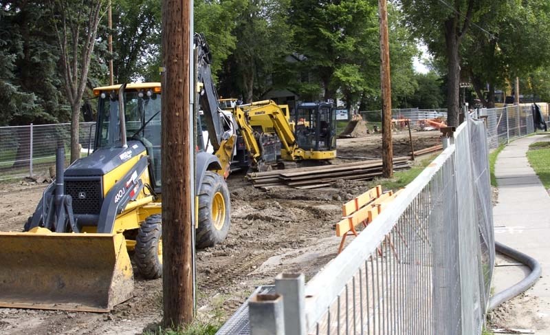 TO BE CONTINUED – Phase two of the Mission Avenue rebuild will begin when weather permits but the bulk of the work up to Mount Royal Drive will have to wait until school lets 
