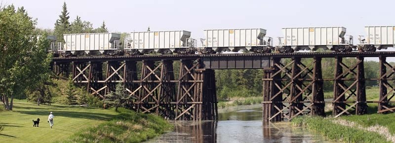 ROLLING IRON – Trains rolling through St. Albert will continue to blow their whistles for the foreseeable future as city council voted to suspend implementation of whistle
