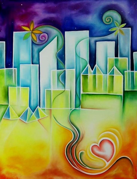 LOVELY LOGO – Inner City Love by St. Albert-raised painter Aynsley Nisbet will be the logo for the upcoming Heart of the City Festival