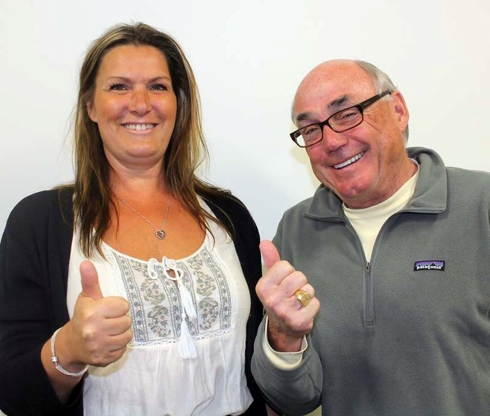 THUMBS UP – Organizers Katrina Black and Dave Reidie are hoping for a record turnout at the upcoming Heritage Golf Classic