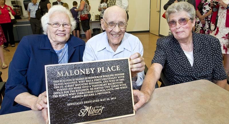 FAMILY HONOUR – Maloney Place is now the official name of St. Albert&#8217;s RCMP detachment